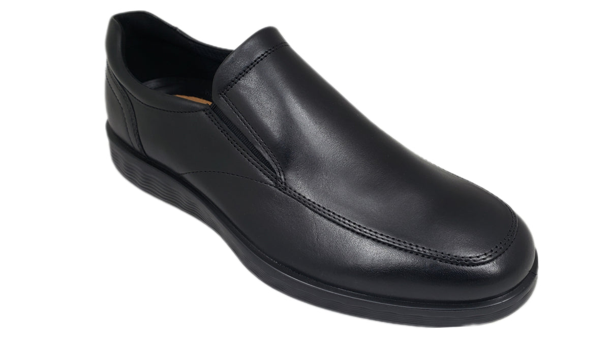 Ecco‎ Mens Loafers Shoes Sz 45 US 11 Black Light Shock Point Slip On Loafers EUC Men main image 2