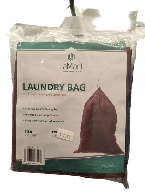 LAMART LAUNDRY BAG- BURGUNDY
