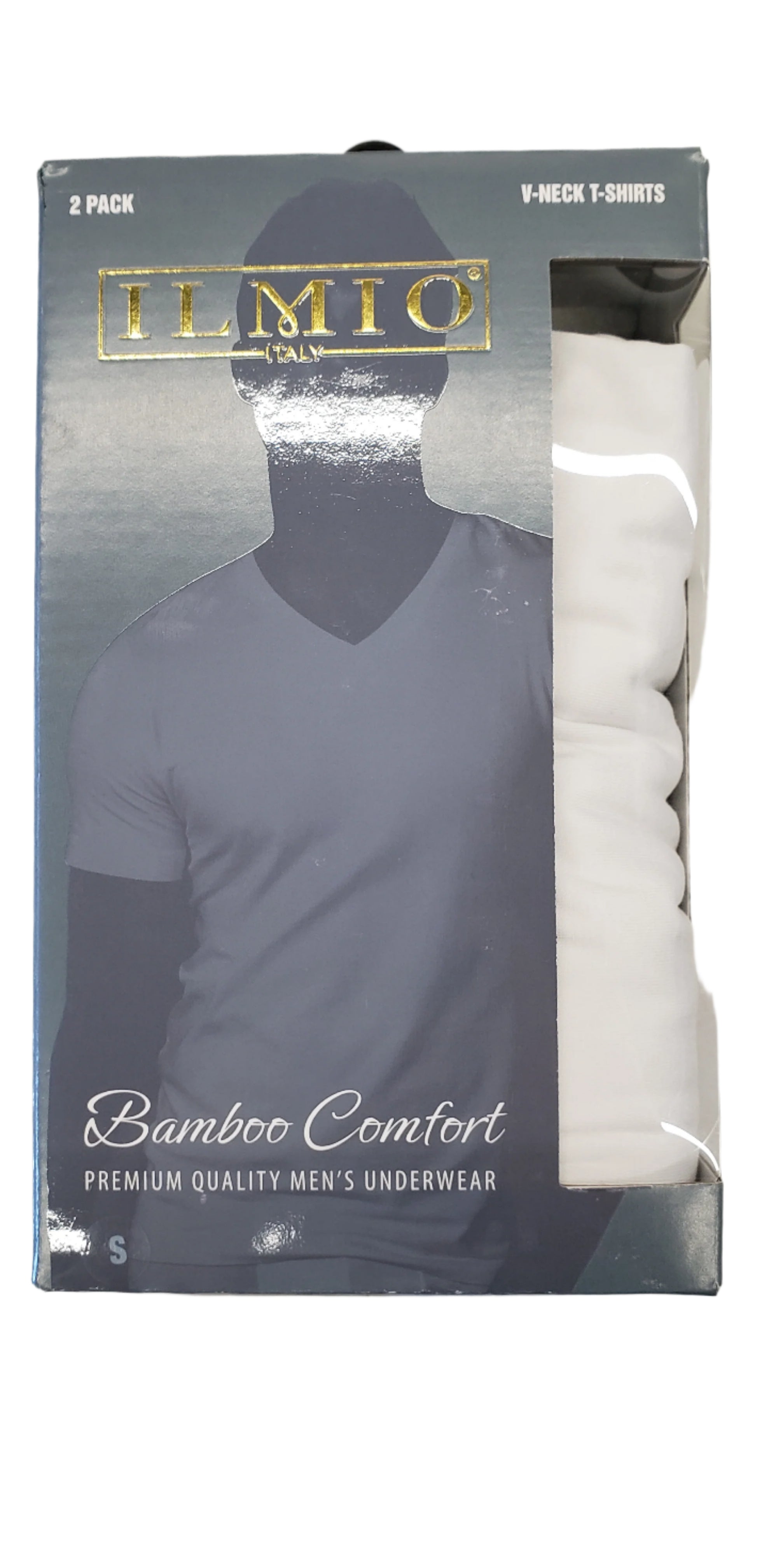 Ilmio Bamboo V-Neck Undershirts - 2 Pack