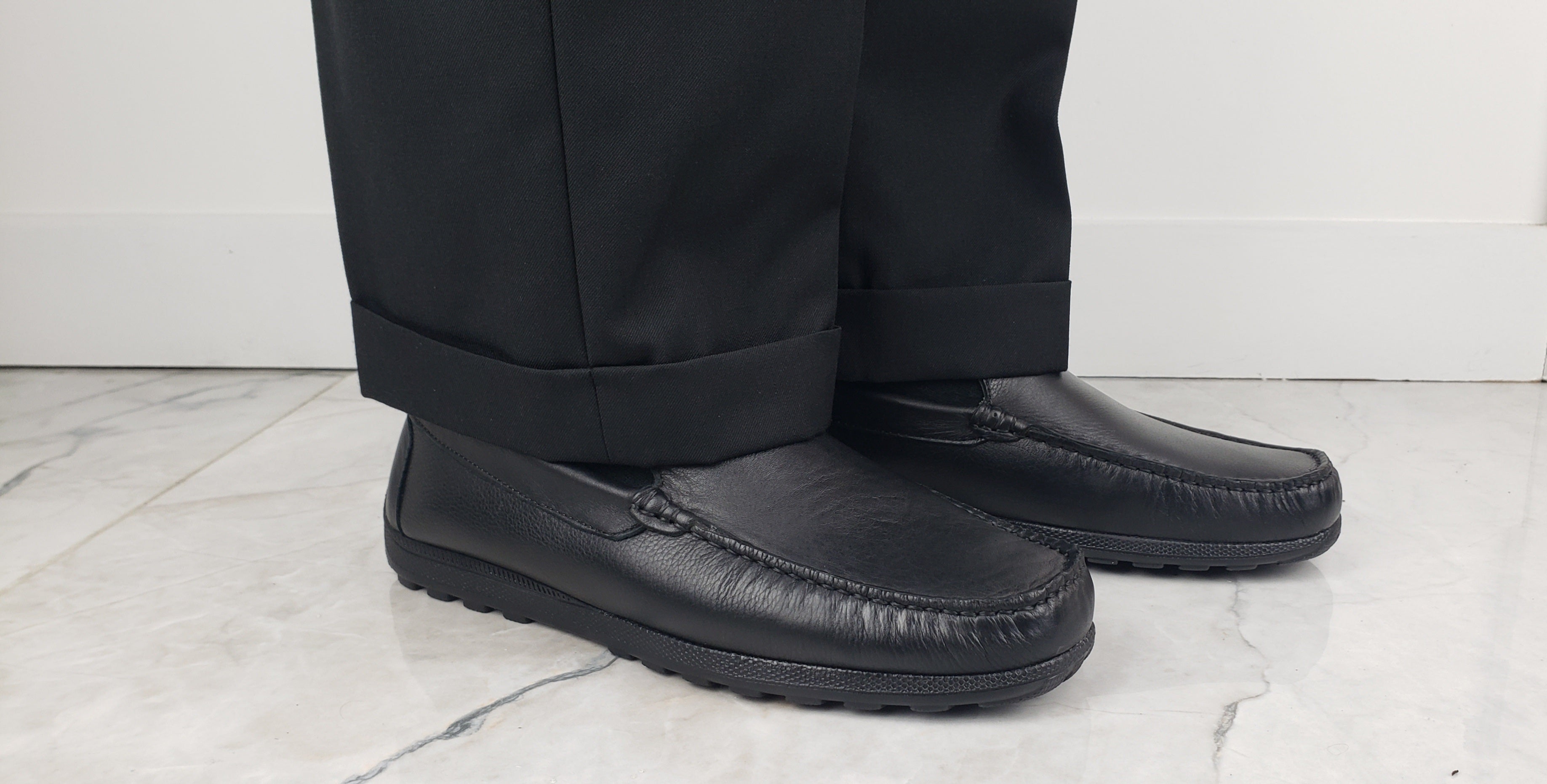 M LOBO 530 BLACK LEATHER LOAFER
