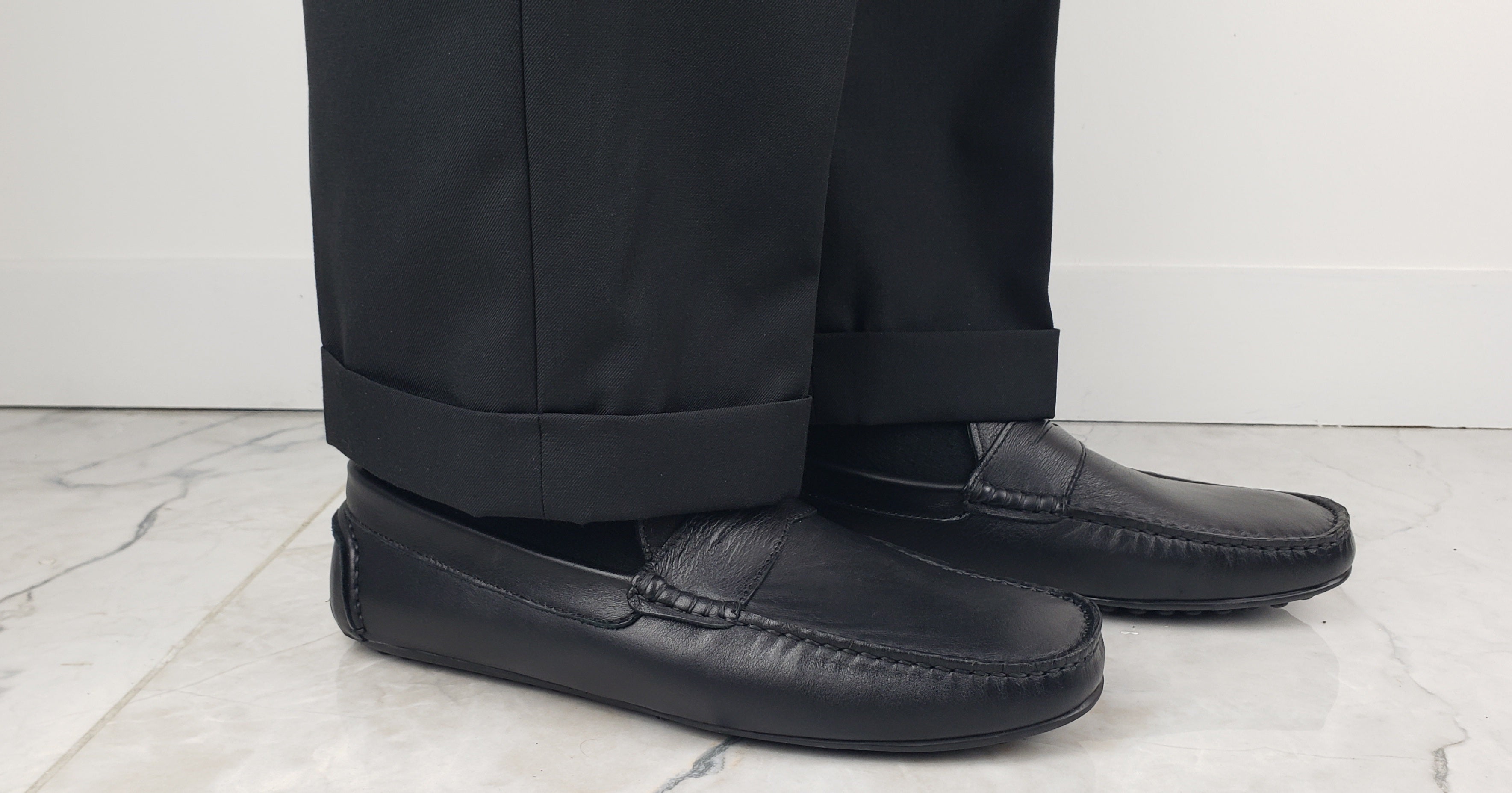 M LOBO 476 BLACK LEATHER LOAFER