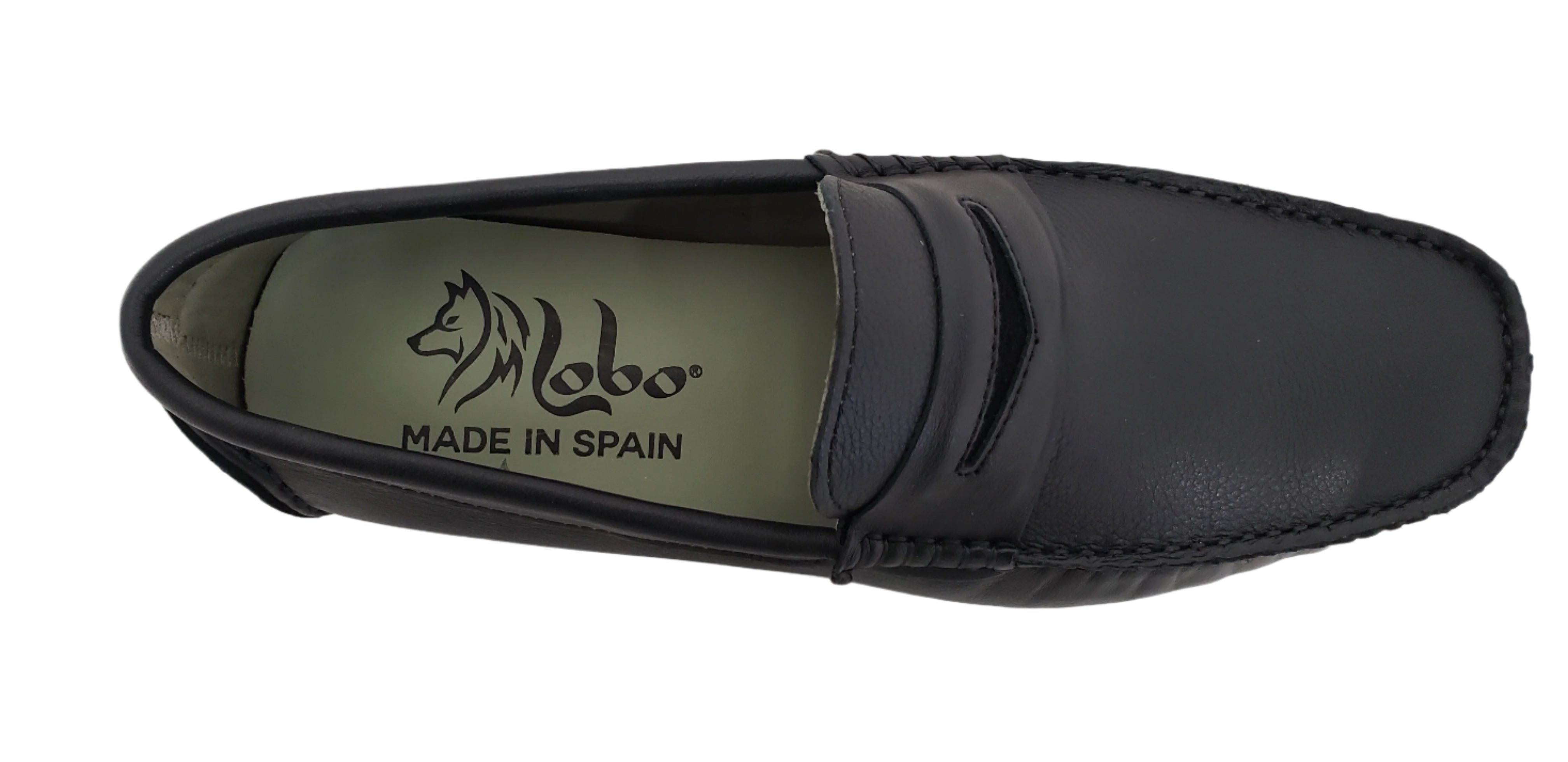 M LOBO 626 BLACK LEATHER LOAFER