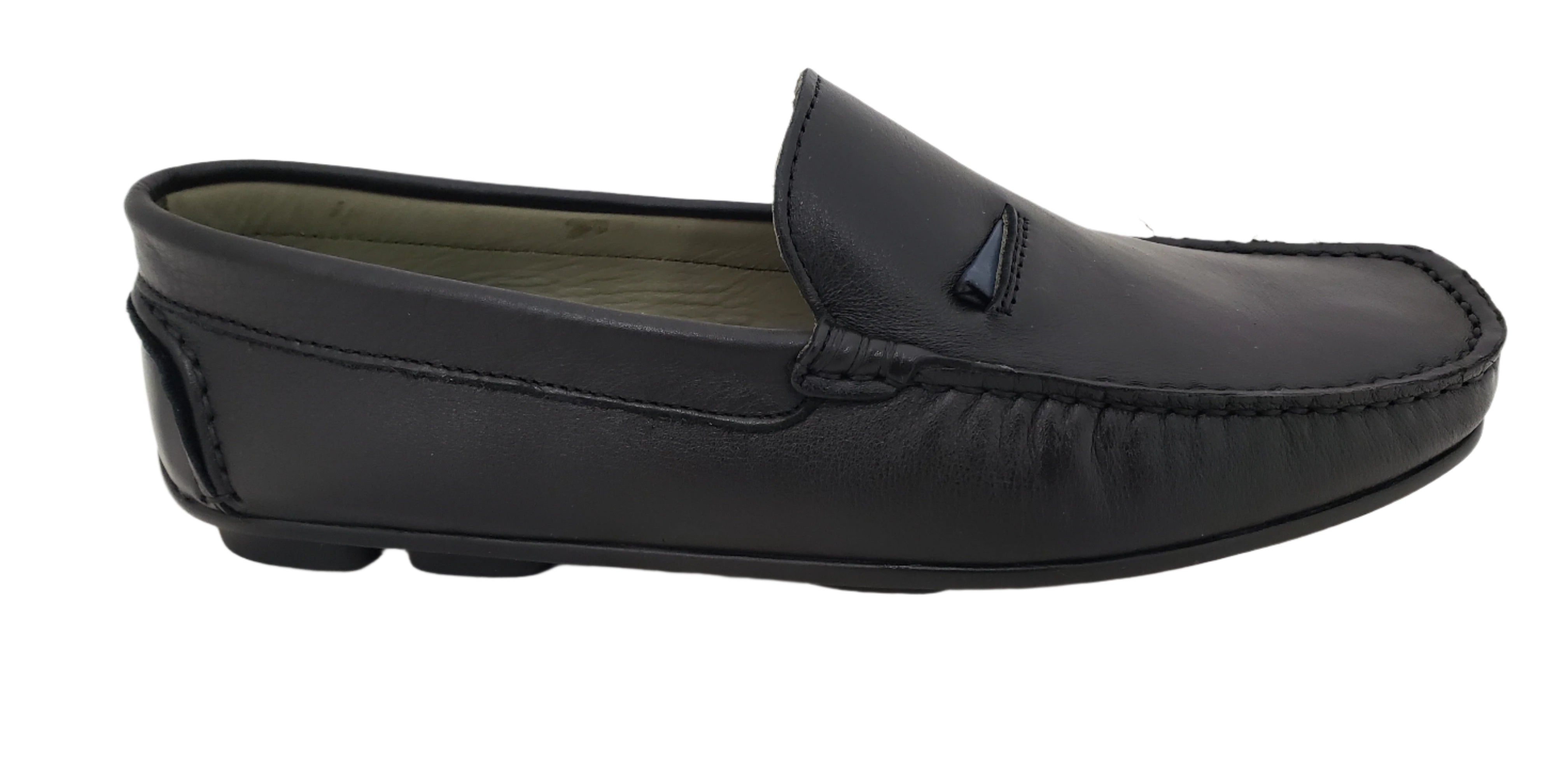 M LOBO 473 BLACK LEATHER LOAFER