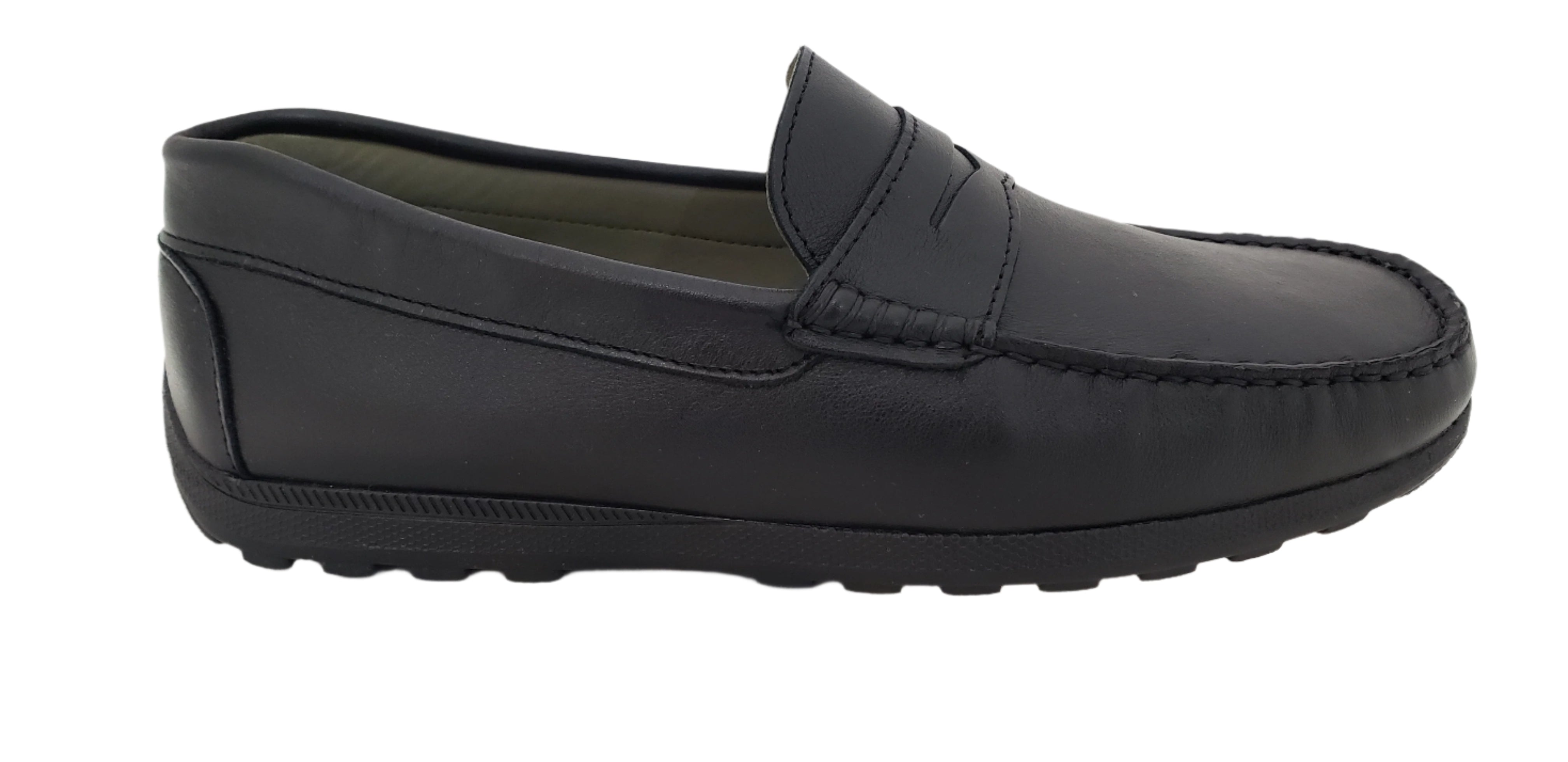M LOBO 536 BLACK LEATHER LOAFER