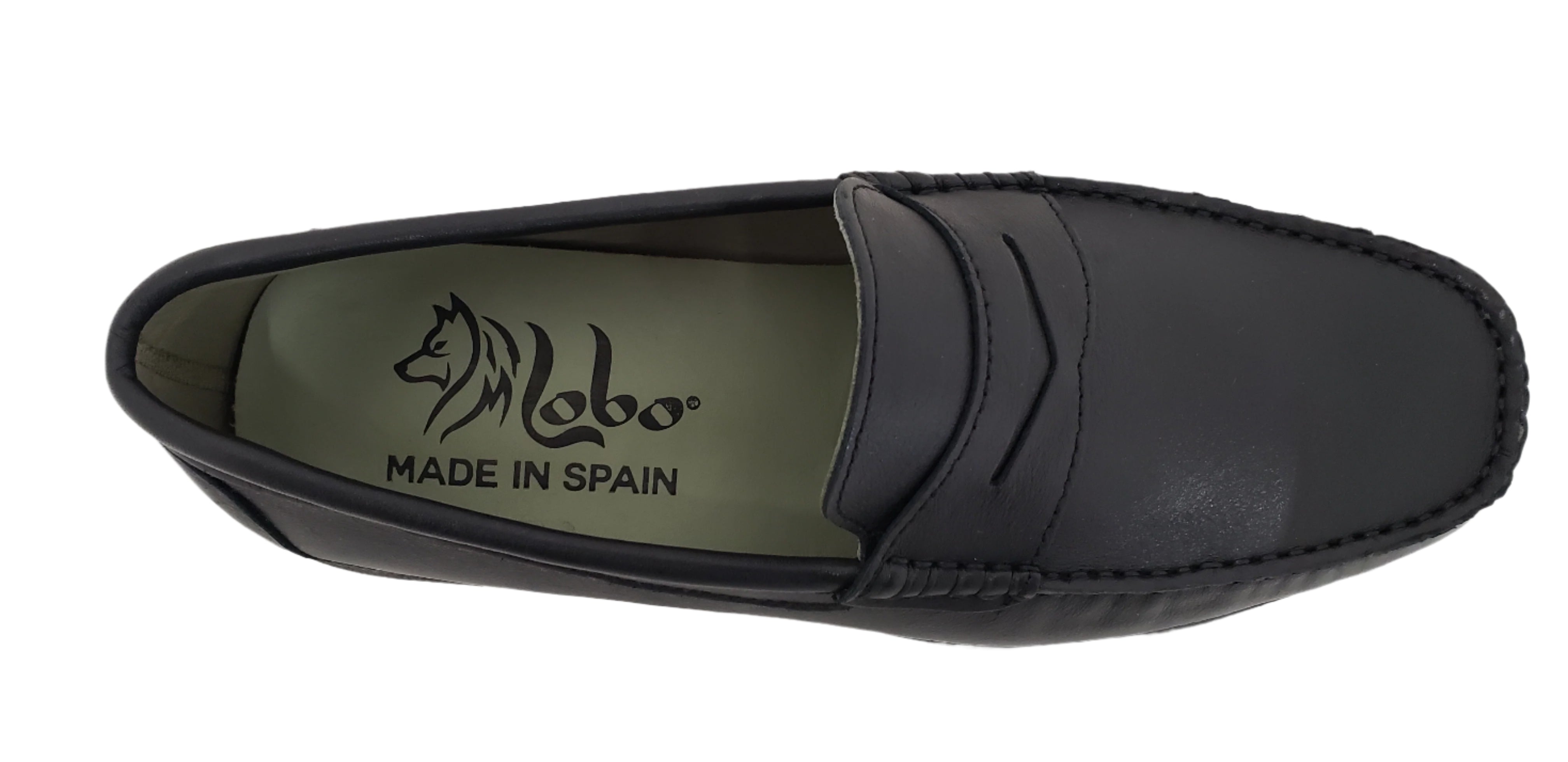 M LOBO 536 BLACK LEATHER LOAFER