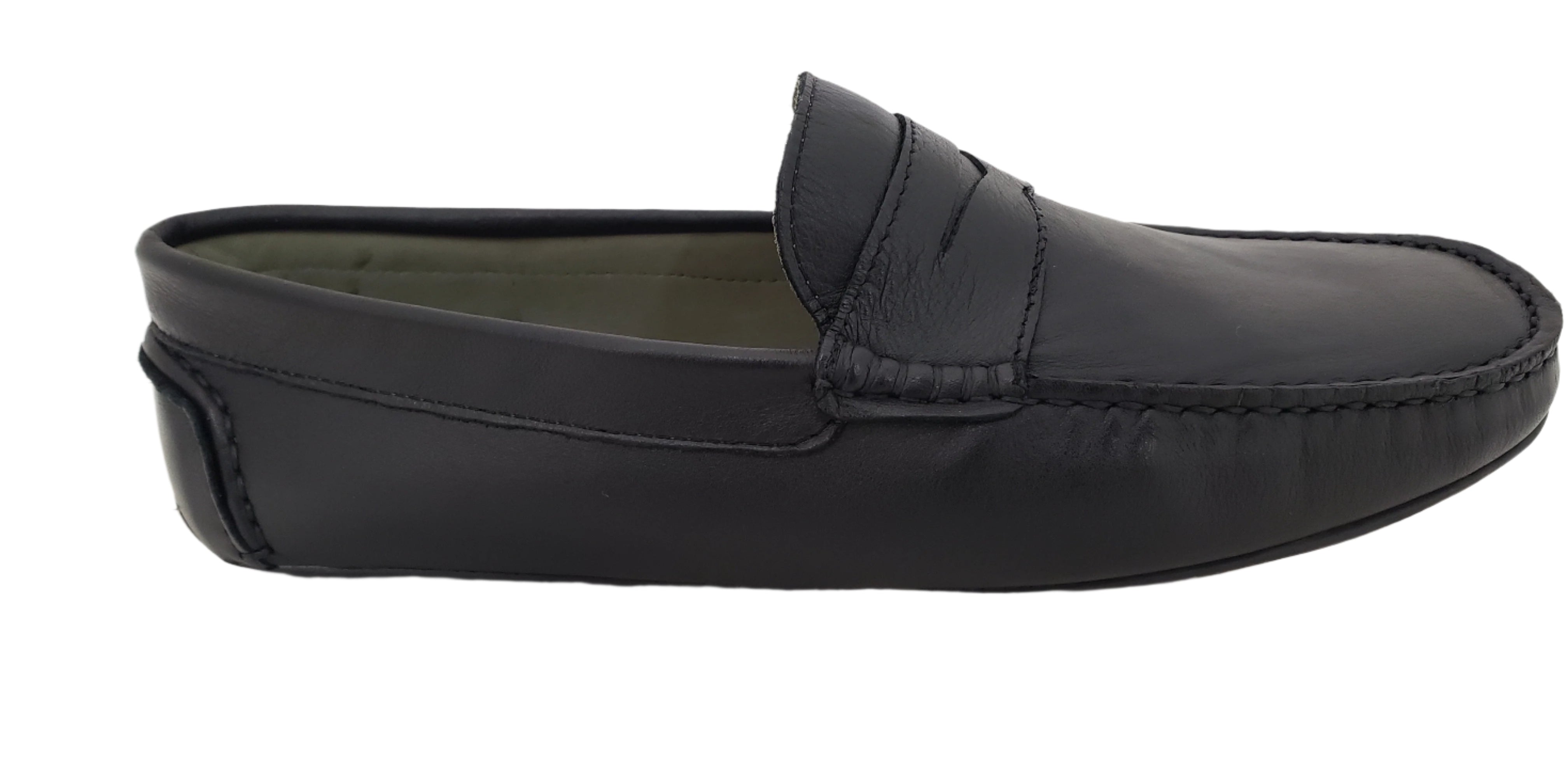 M LOBO 476 BLACK LEATHER LOAFER