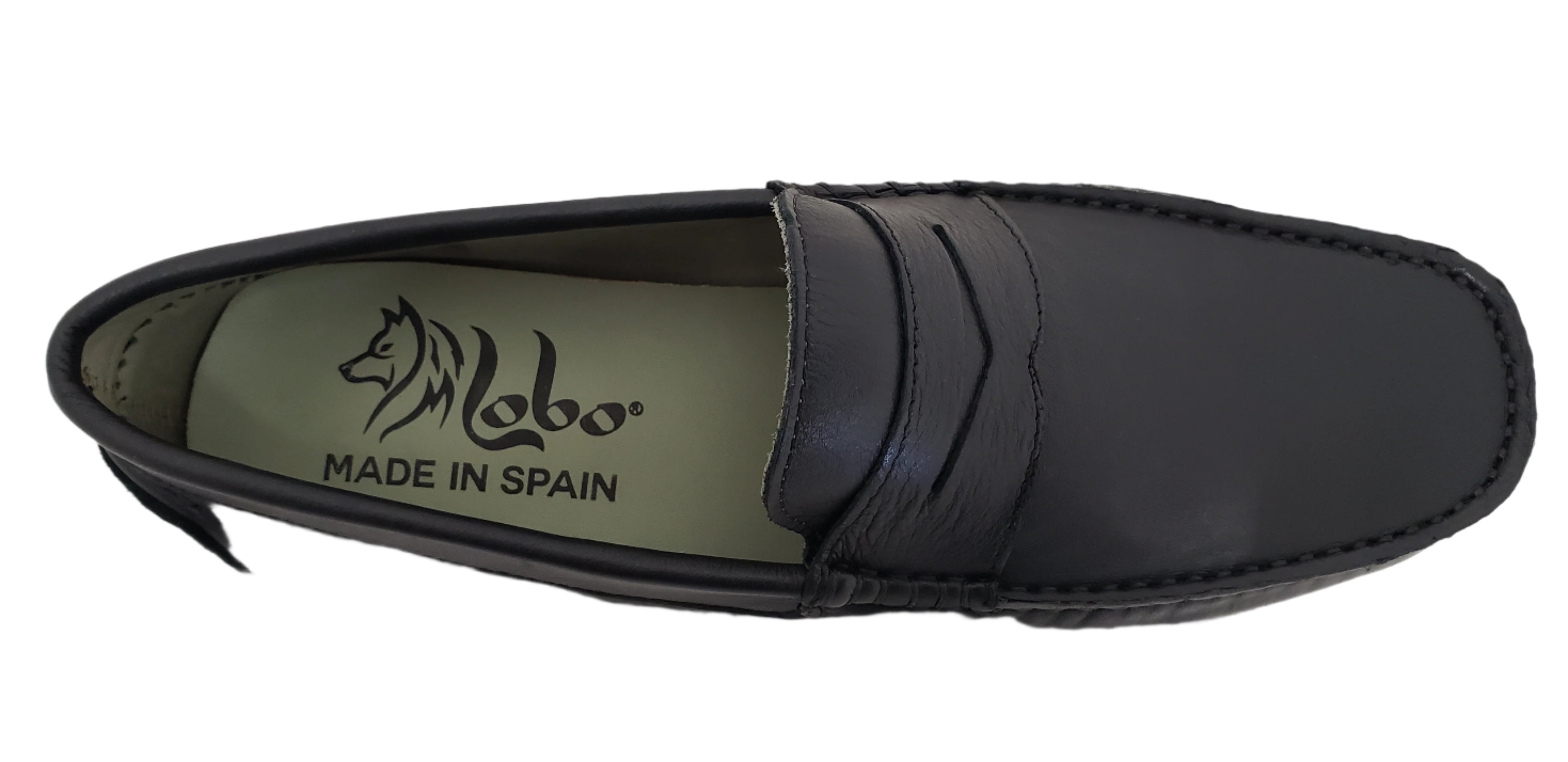 M LOBO 476 BLACK LEATHER LOAFER