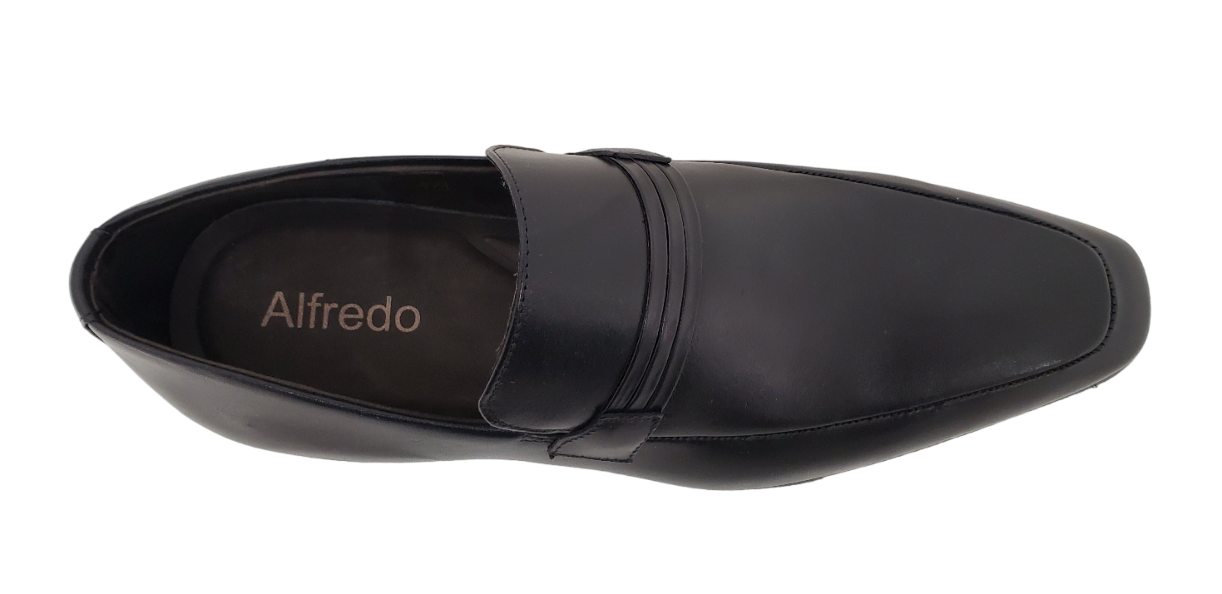 ALFREDO MEN'S BLACK DRESS SLIP ON LI-115