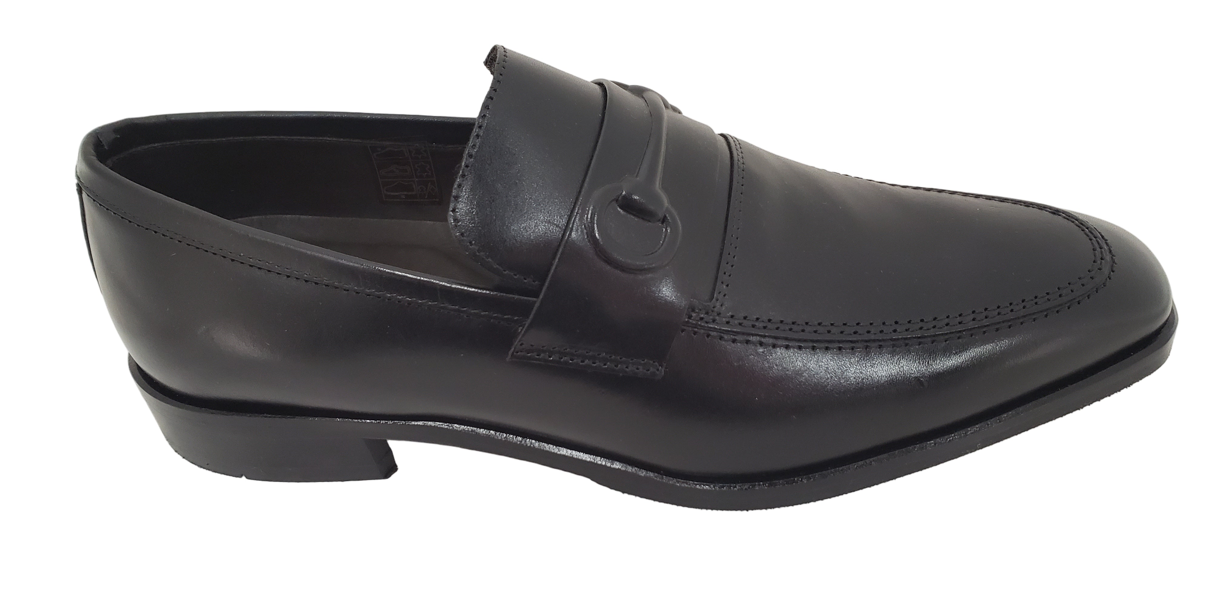 ALFREDO MEN'S BLACK DRESS SLIP ON 50350