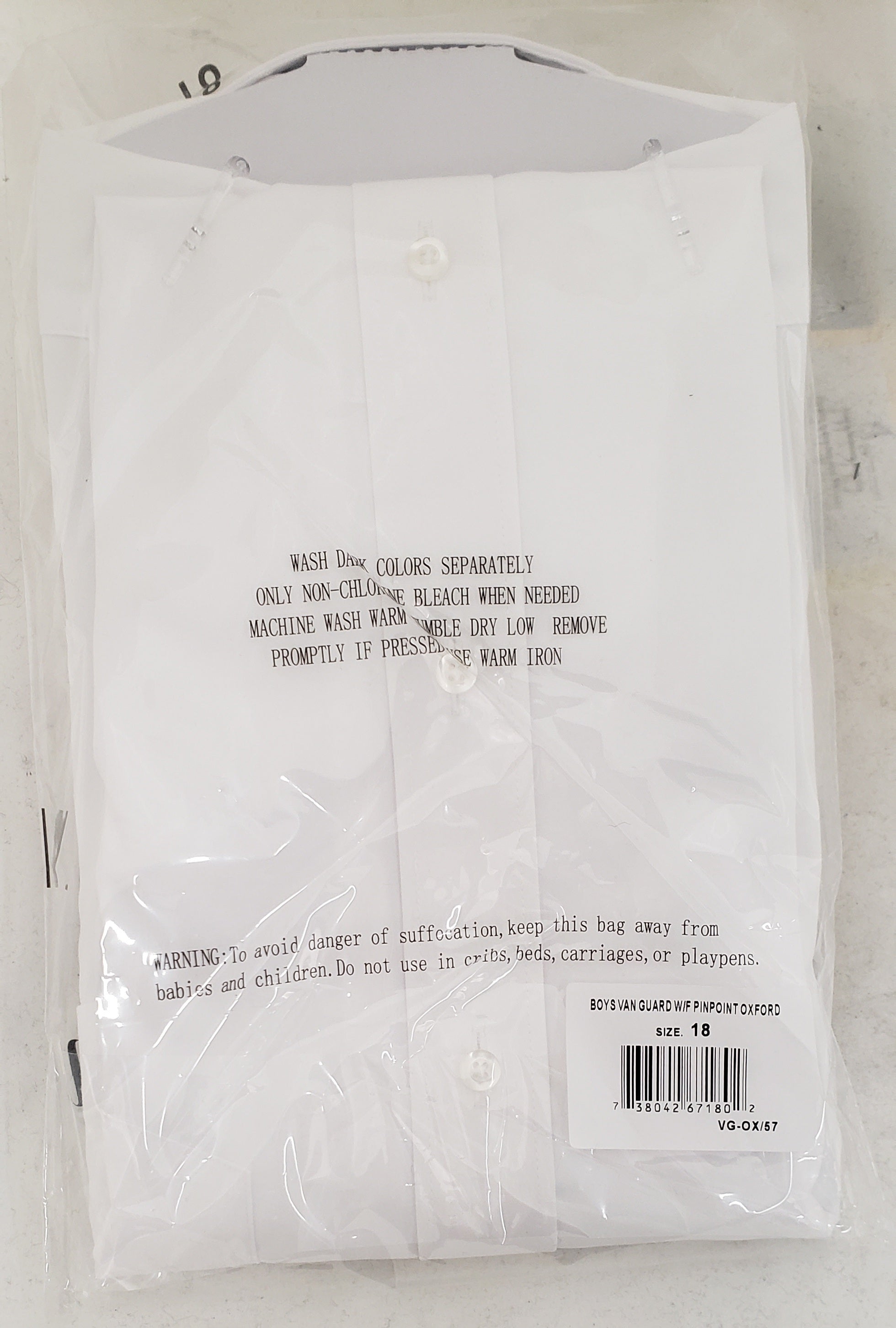 VAN GUARD BOYS PINPOINT SHIRT