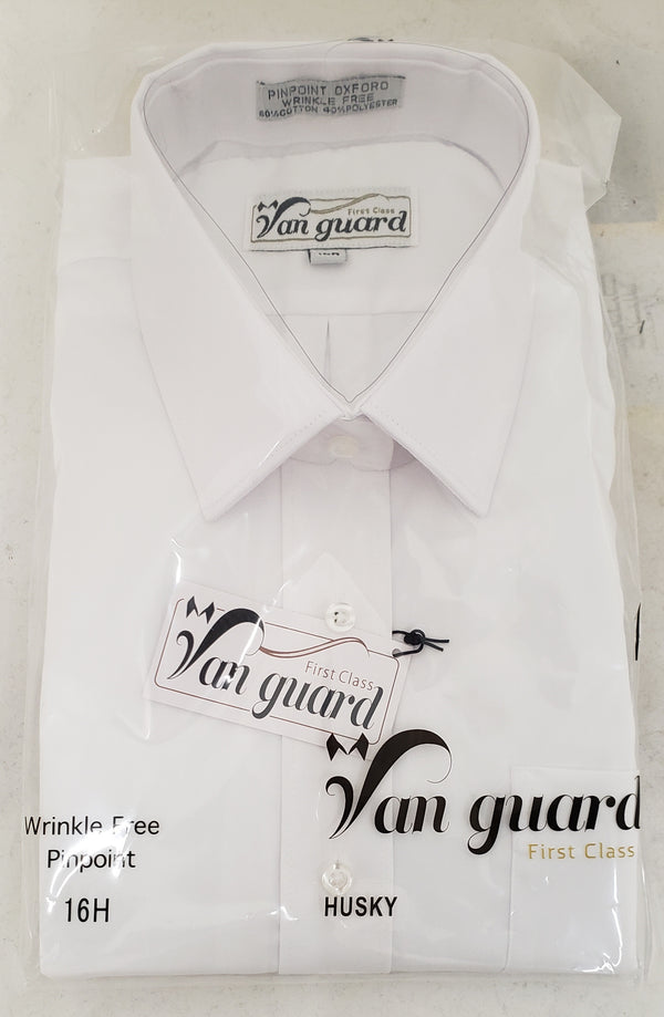 VAN GUARD BOYS HUSKY PINPOINT SHIRT