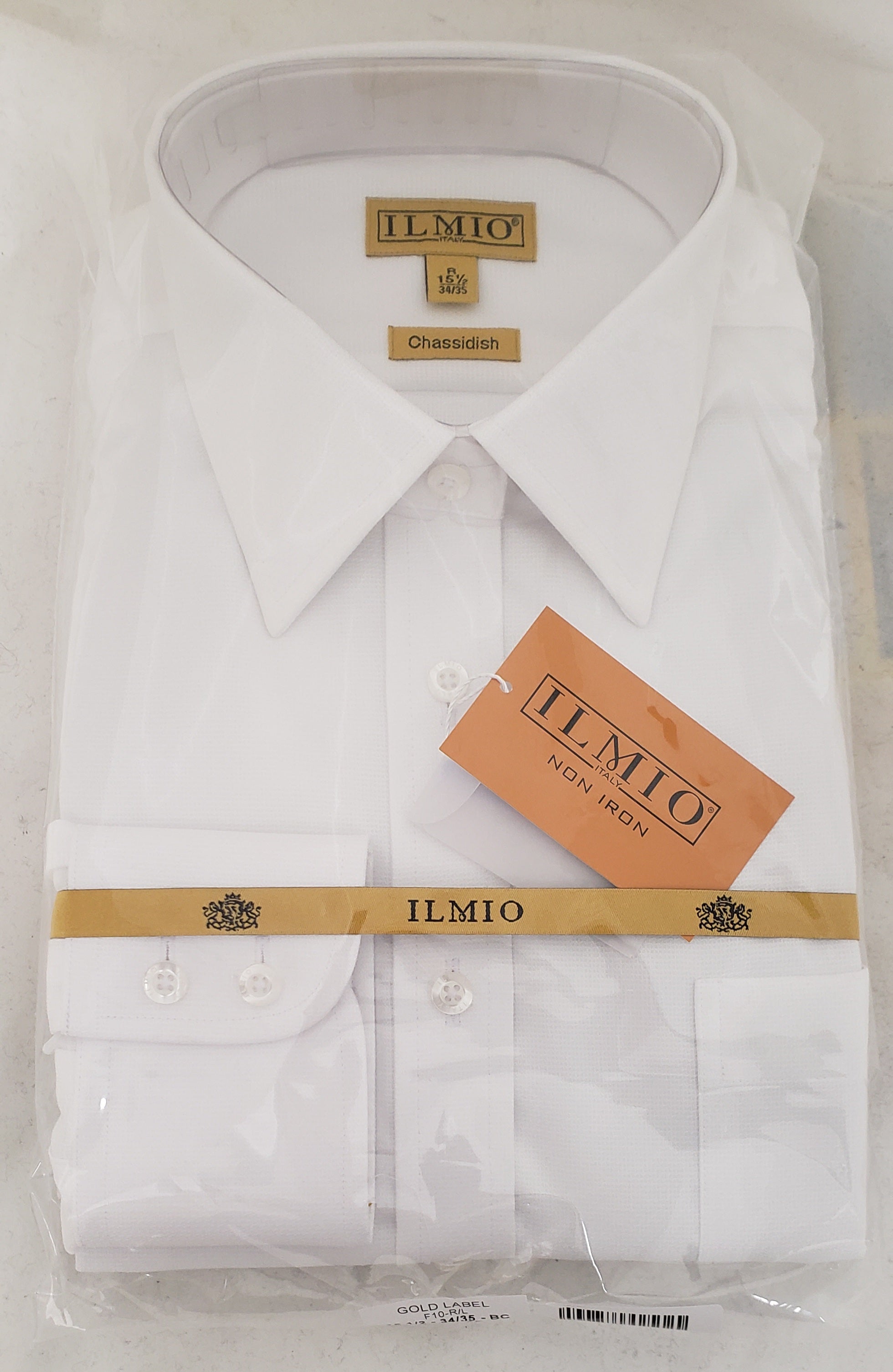 Ilmio Men's Gold Label F10 -100% Cotton Chassidish (R/L) Shirt