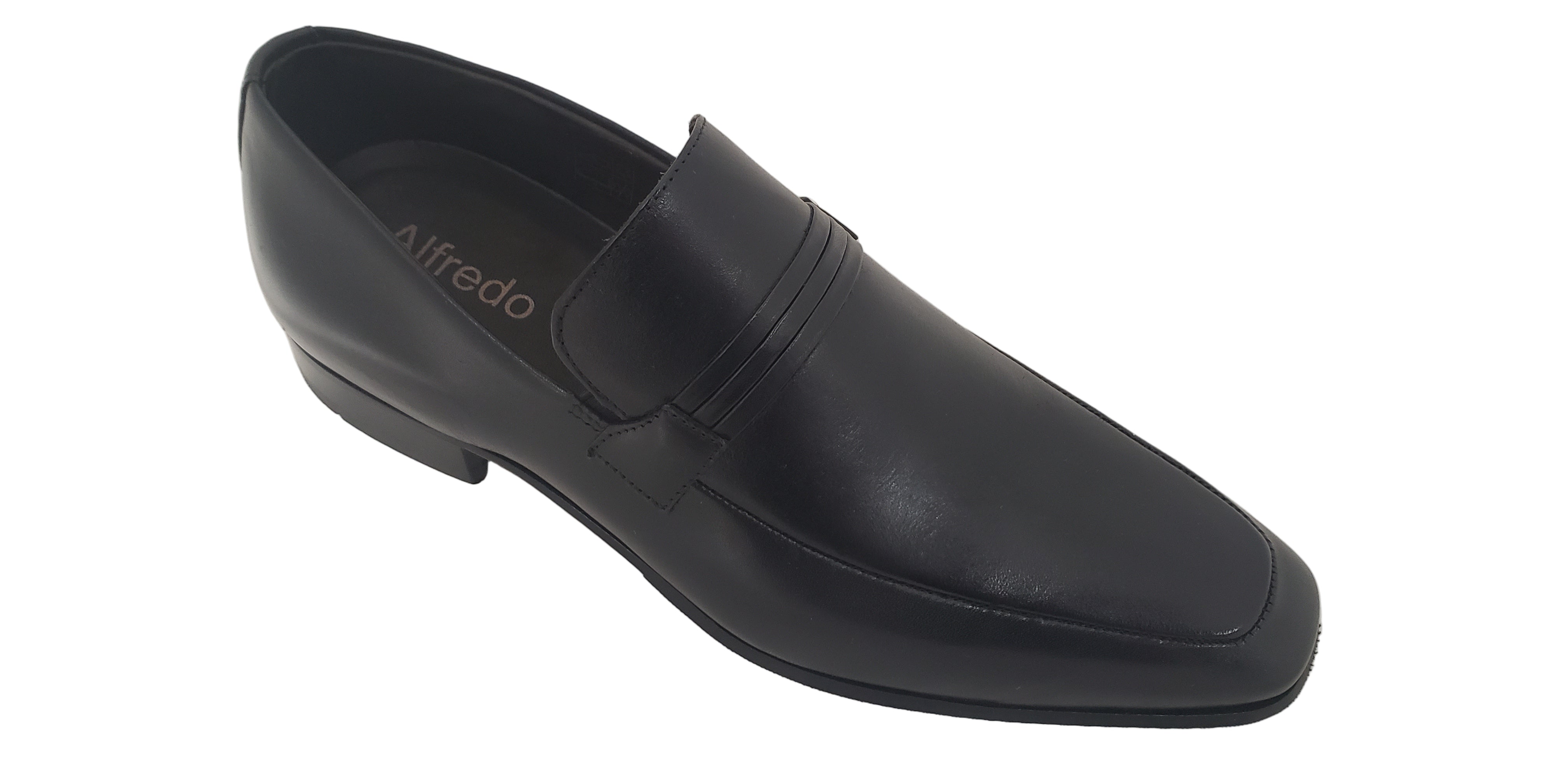 ALFREDO MEN'S BLACK DRESS SLIP ON LI-115