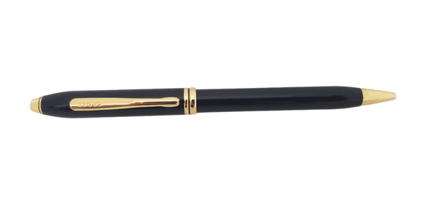 Cross Townsend Ballpoint Pen - Black & Gold