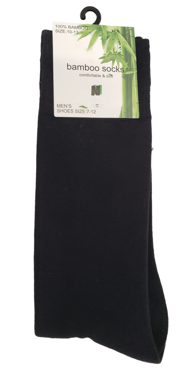 MENS BLACK SOCKS 100% BAMBOO