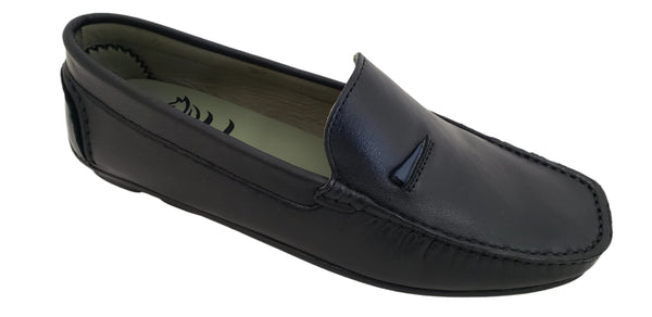 M LOBO 473 BLACK LEATHER LOAFER