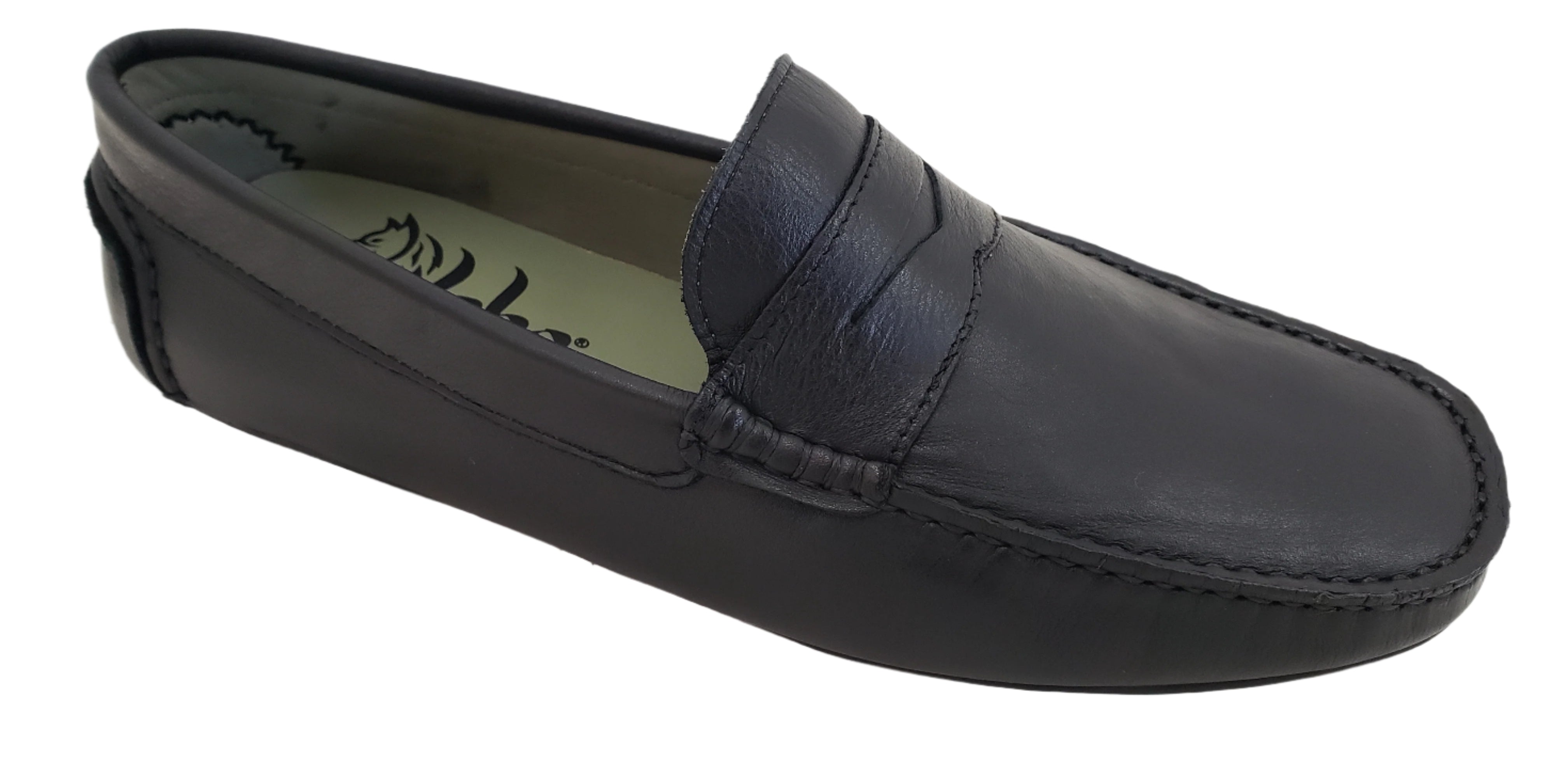 M LOBO 476 BLACK LEATHER LOAFER