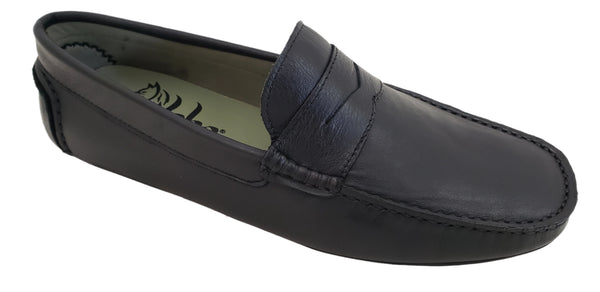 M LOBO 476 BLACK LEATHER LOAFER