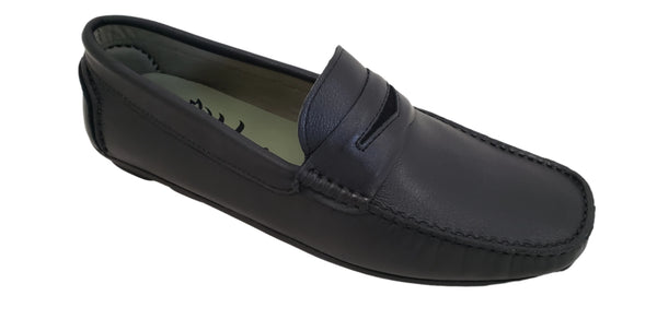 M LOBO 626 BLACK LEATHER LOAFER