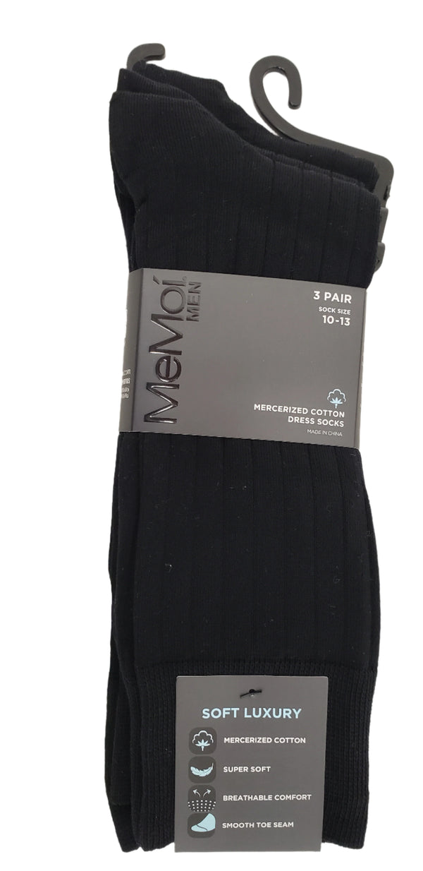 MeMoi Men's Wide Ribbed 3-PK. MM-472