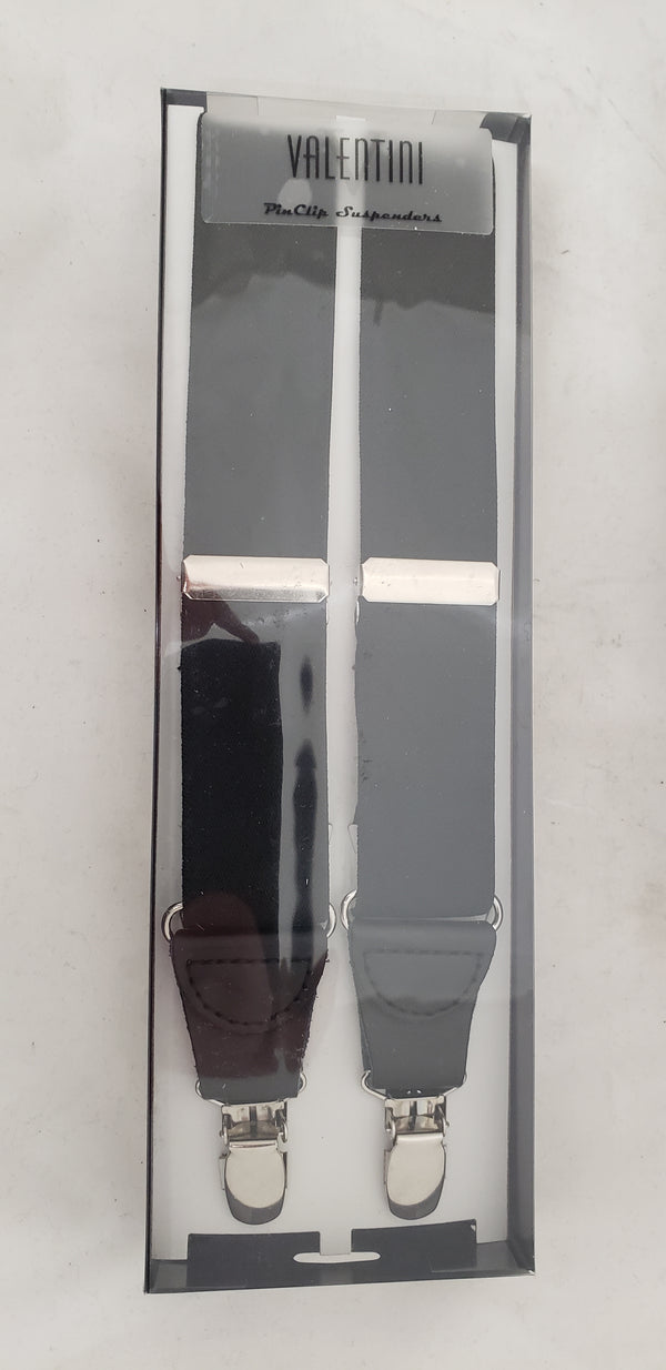 X-BACK SUSPENDER WITH PIN-CLIP BLACK