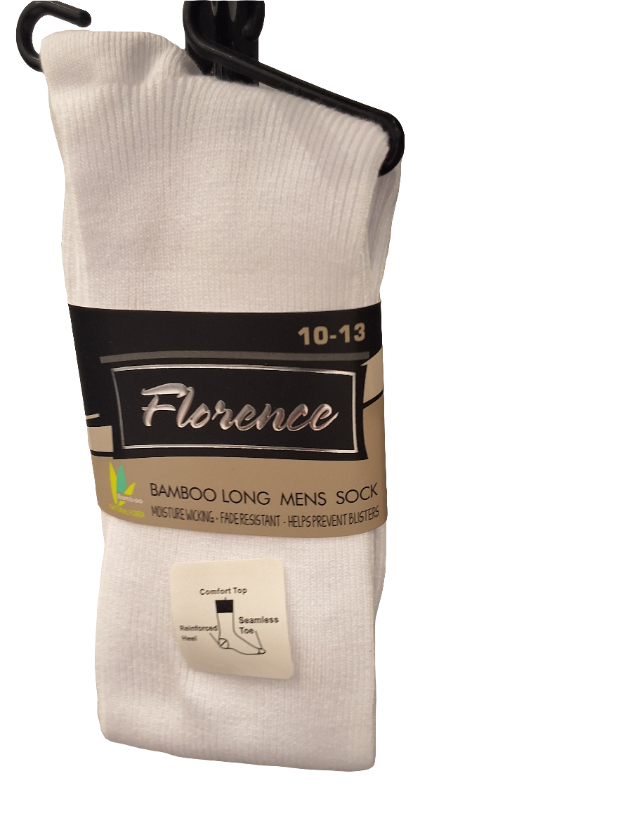 FLORENCE LONG BAMBOO WHITE SOCKS 260