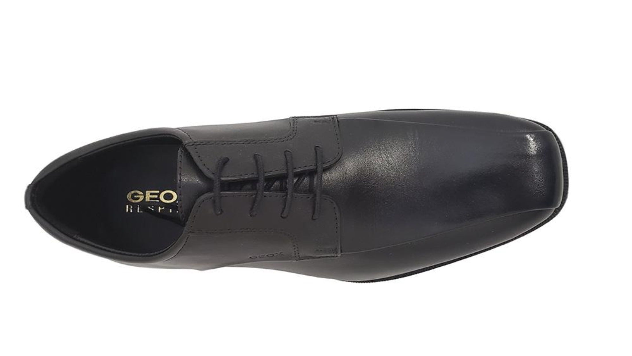 GEOX MEN'S BLACK LACE BIKE TOE SHOES CALGARY U926SA