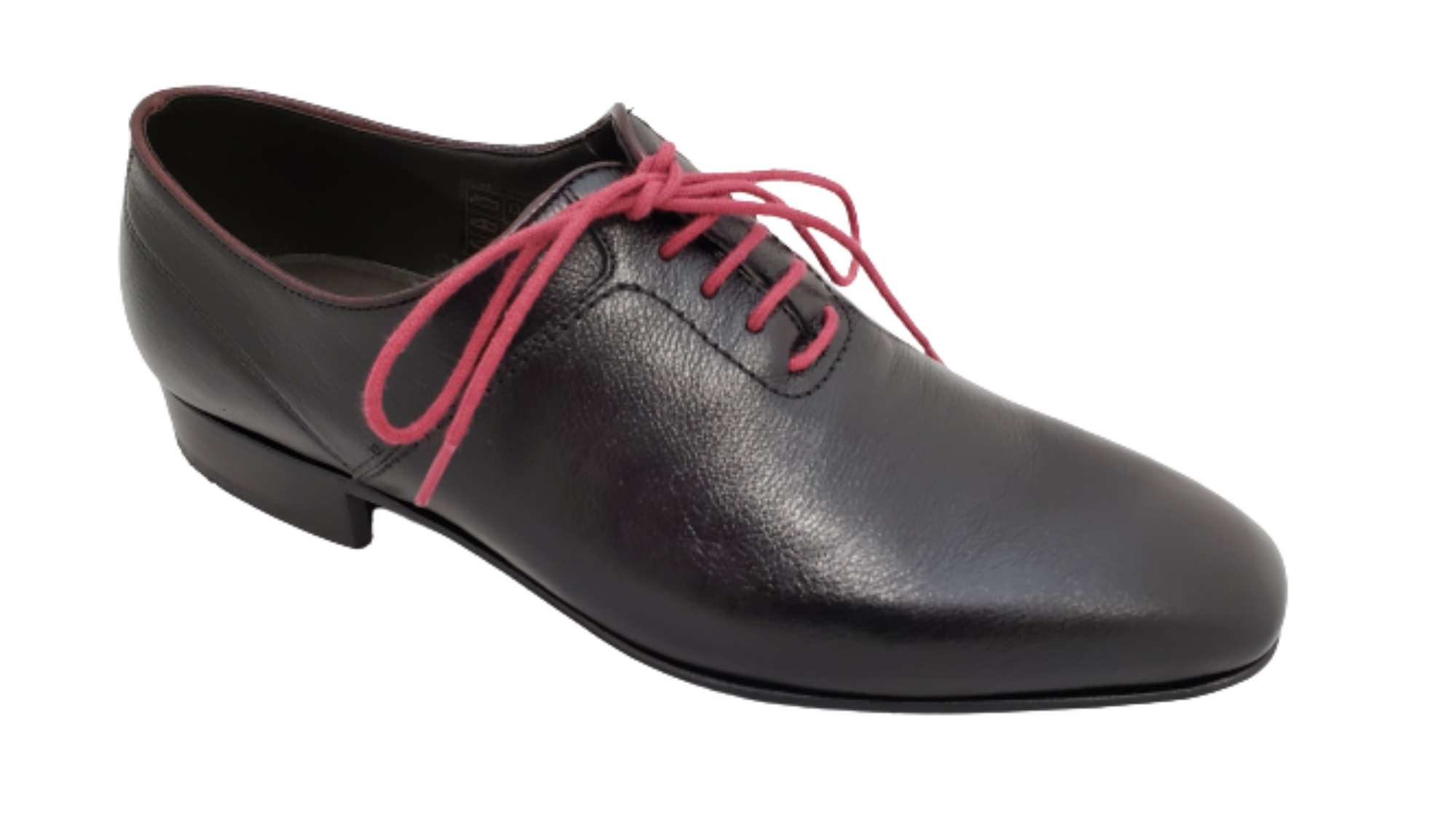 ALFREDO MEN'S BLACK PEBBLED LEATHER LACE DRESS SHOES LI-81