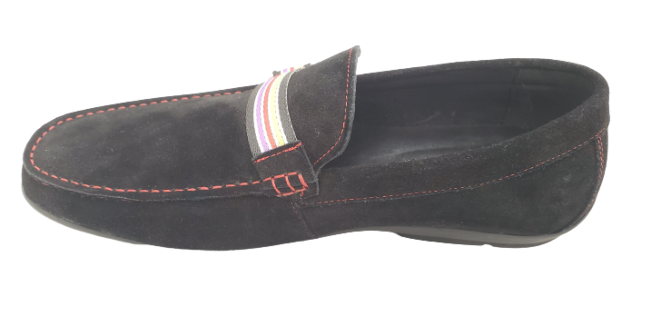 MARIO SAMELLO MEN'S BLACK SUEDE LOAFERS LX1337-F17