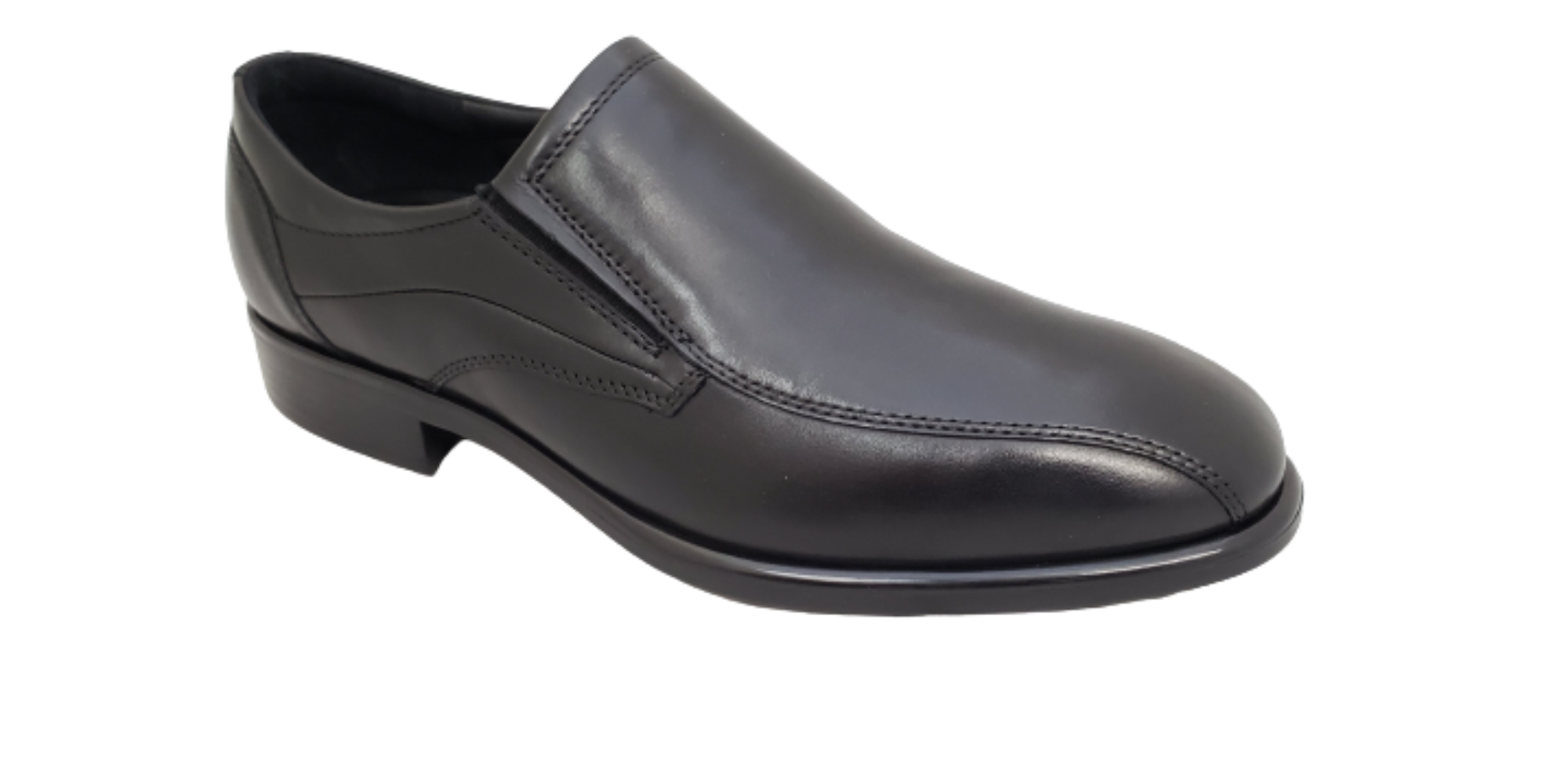 ECCO MEN'S BLACK SLIP ON BIKE TOE CITYTRAY 512714 – BLACK WHITE