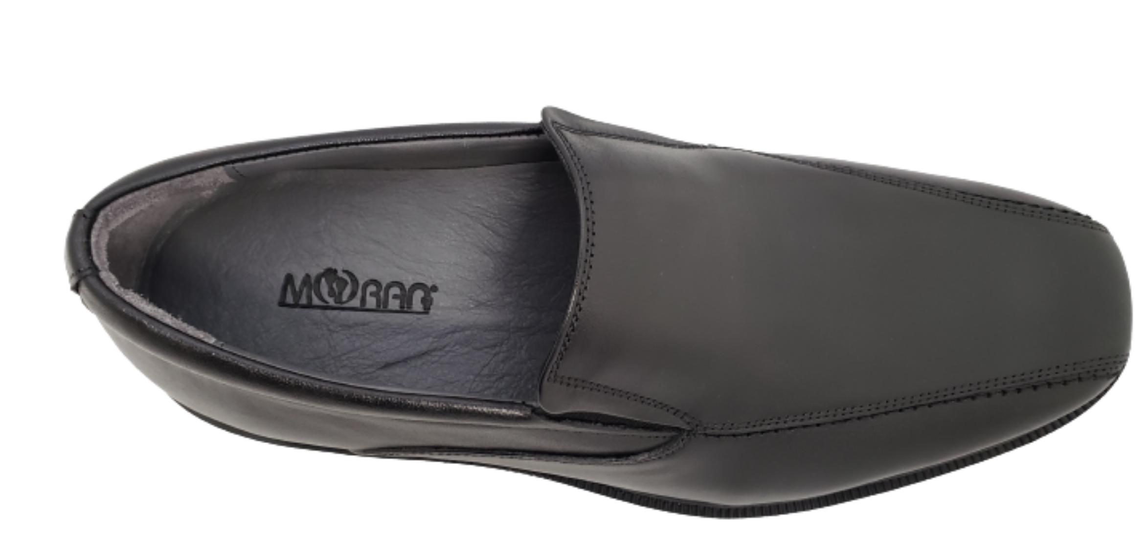 MORAN MEN'S BLACK BIKE TOE SLIP ON SHOES - 8453