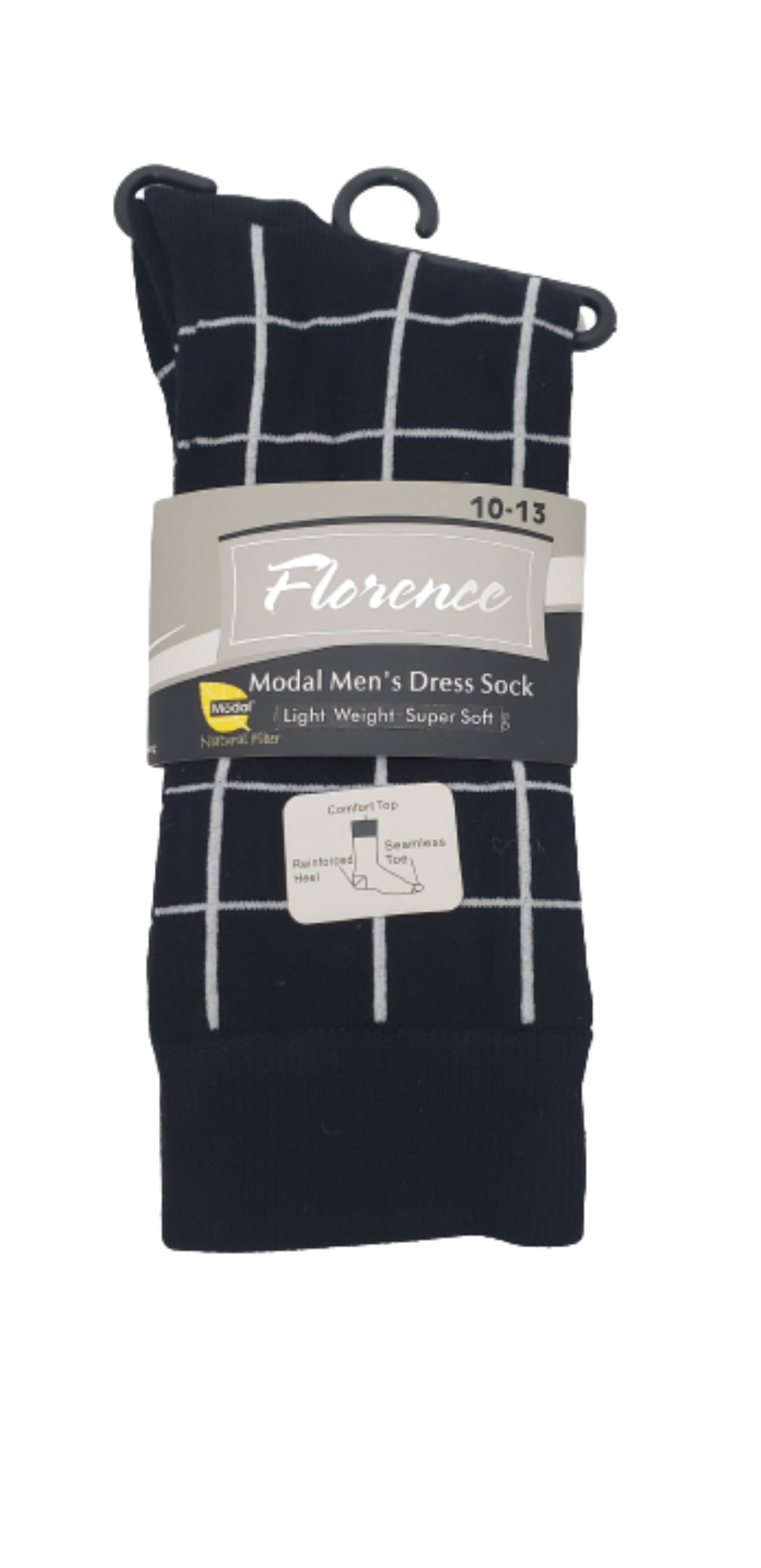 Mens Florence Socks #225 - Black/White