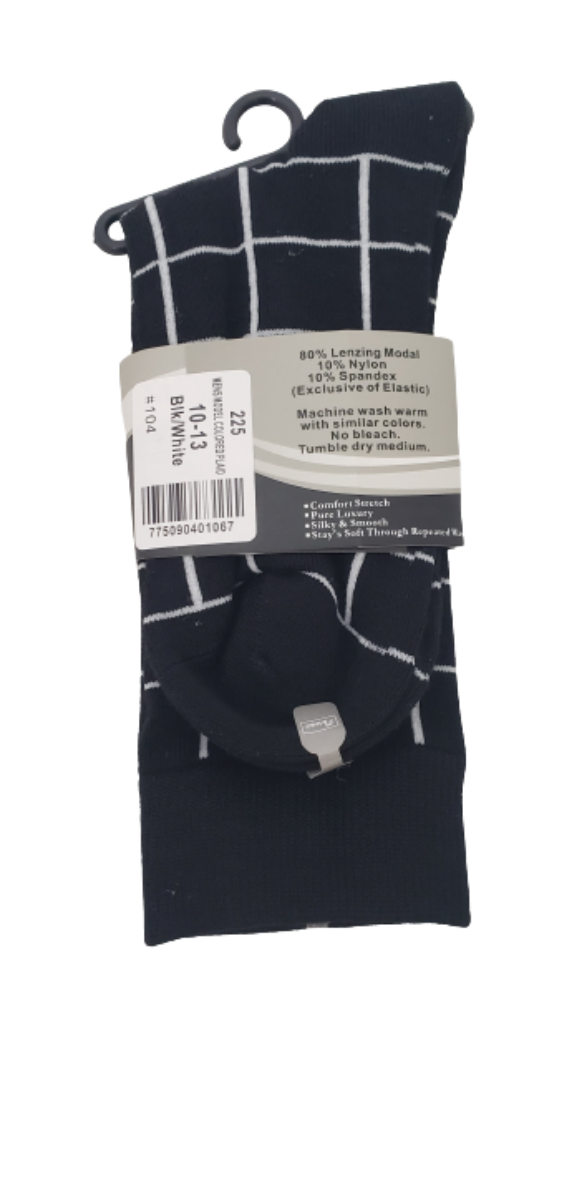 Mens Florence Socks #225 - Black/White