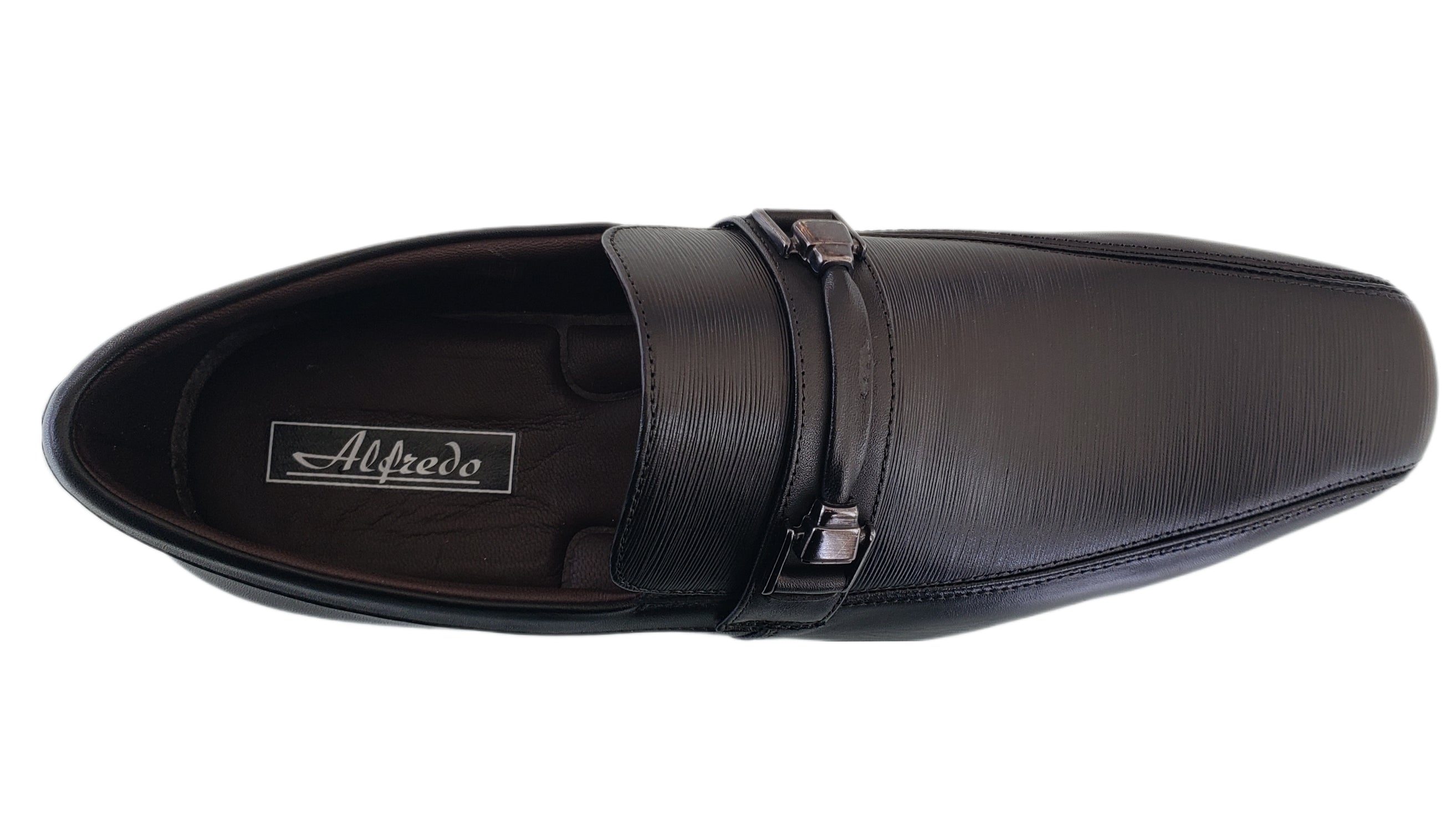 ALFREDO MEN'S BLACK DRESS SLIP ON 3-011-3361