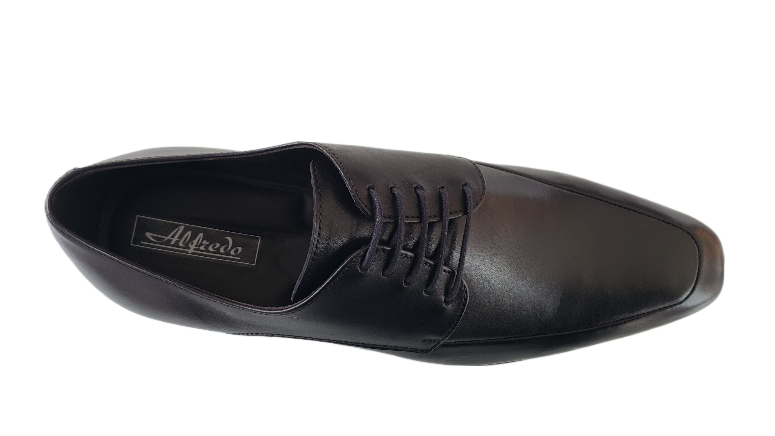 ALFREDO MEN'S BLACK LACE MOC TOE DRESS SHOES LI-86
