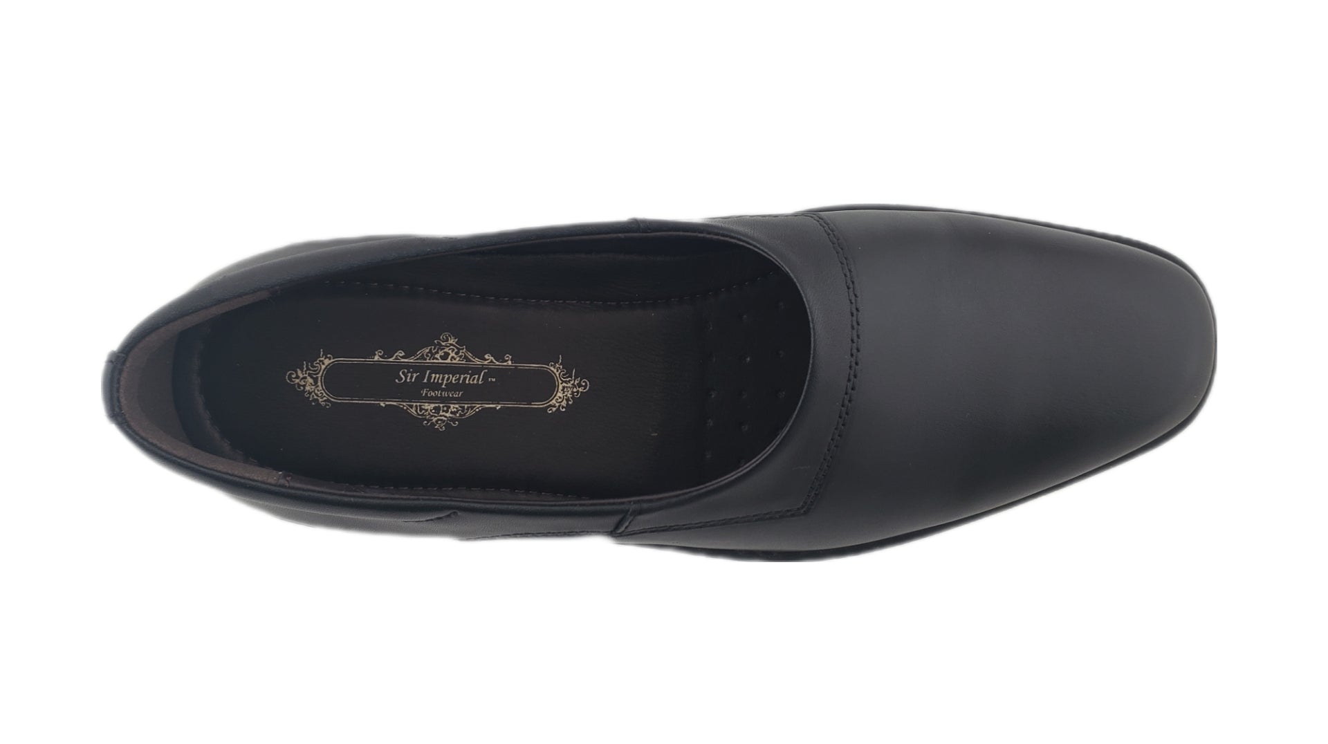 SIR IMPERIAL MEN'S BLACK LOW CUT SLIP ON SHOES - 31015