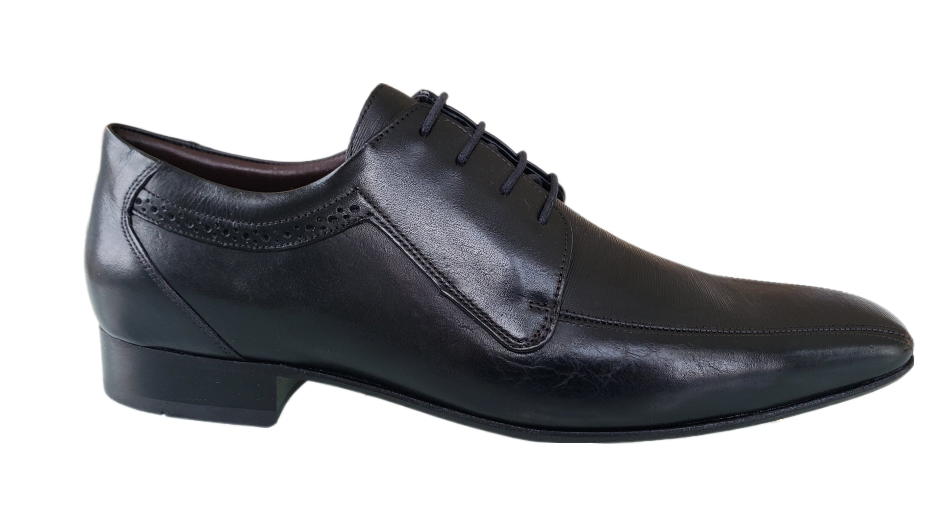 ALFREDO BLACK FIRENZE LEATHER MEN'S DRESS SHOES 0237