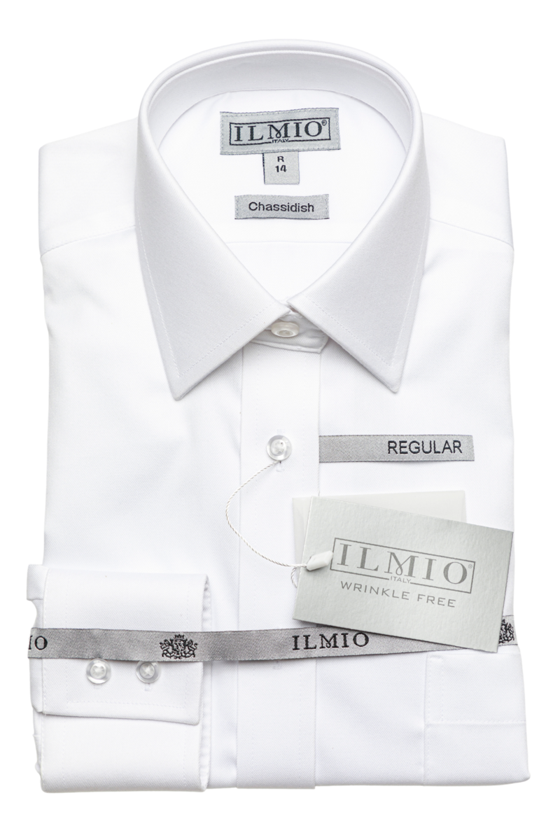 Ilmio Boys Silver Label -Poly Cotton R/L Chassidish Shirt